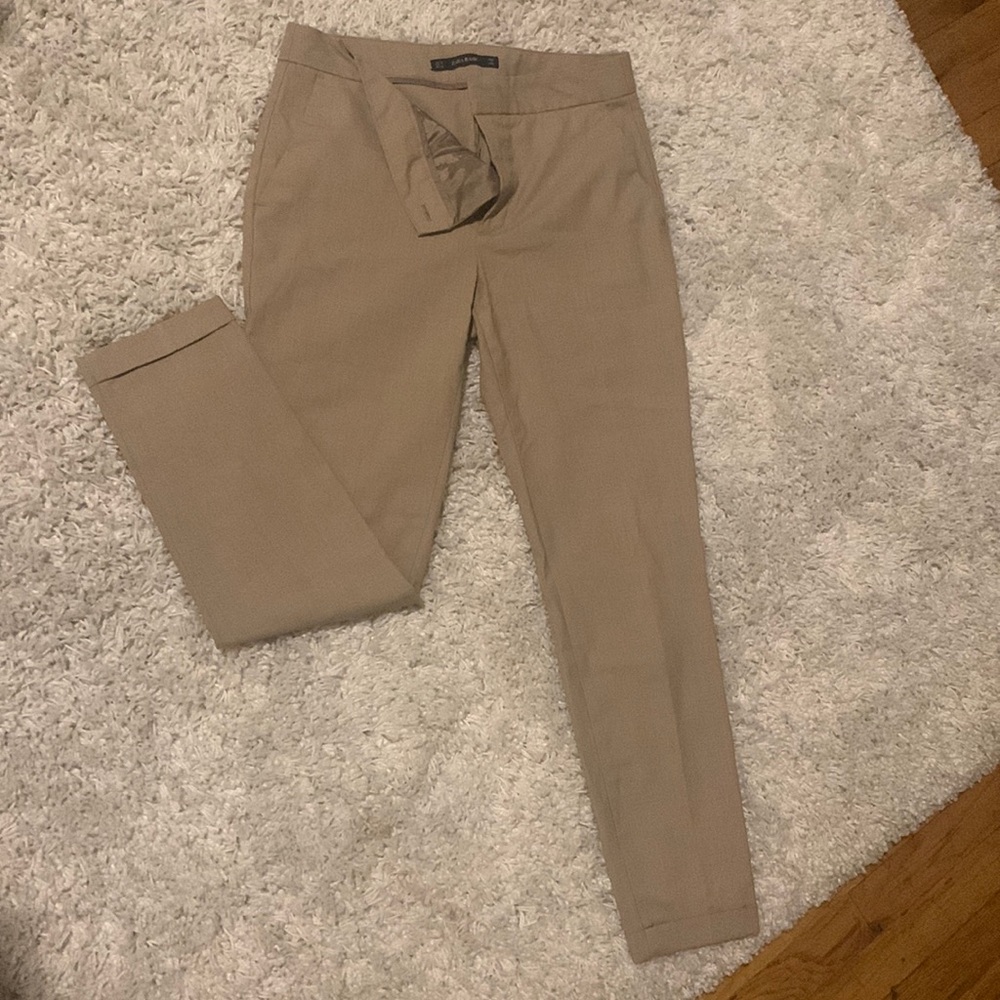 ZARA linen work pants